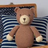 "Knit Teddy Bear" - Toys in brown by Melange Collection