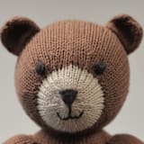 "Knit Teddy Bear" - Toys in brown by Melange Collection