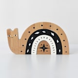 "Bamboo Nesting Snail" - Toys in multicolor by Wee Gallery