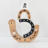 "Bamboo Nesting Bird" - Toys in multicolor by Wee Gallery