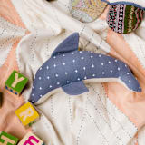 "Handmade Dolphin Stuffed Animal" - Toys in blue by Anchal