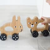 "Wee Gallery Push Toy - Bunny" - Toys in natural by Wee Gallery