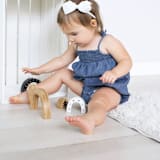 "Bamboo Nesting Bear" - Toys in multicolor by Wee Gallery