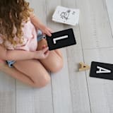 "Wee Gallery Bamboo Alphabet and Animal Alphabet Cards" - Toys in multicolor by Wee Gallery
