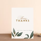 "Love Grows" - Wedding Thank You Postcards in Leaf by Leah Bisch - Front