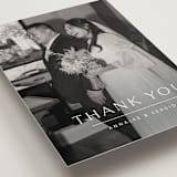"Rhythmic" - Wedding Thank You Postcards in Simply White by Jennifer Postorino - Detail