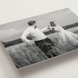 "Flip" - Wedding Thank You Postcards in Forest by Kelly Schmidt - Detail