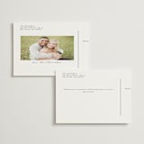 "Sense and Sensibility" - Wedding Thank You Postcards in Cloud by Design Lotus - Back of Card