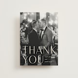 "Amara" - Wedding Thank You Postcards in Sand by Robert and Stella - Front