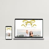 "Antique Ribbon" - Wedding Thank You Postcards in Citrine by Olivia Kanaley Inman - FREE Wedding Website