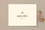 "Love Struck" - Wedding Thank You Postcards in Pale Salmon by The Social Type - Front