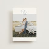 "Aristocratic" - Wedding Thank You Postcards in Sky by Creo Study - Front