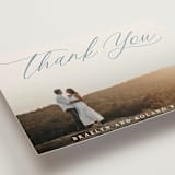 "Modern Romance" - Wedding Thank You Postcards in Navy by Hooray Creative - Detail