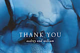 "blue tides" - Wedding Thank You Postcards in Sea Blue by Erin Deegan - Detail