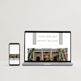 "Boulevard" - Wedding Thank You Postcards in Moss by Megan Davis - FREE Wedding Website