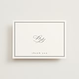"Overlapping" - Wedding Thank You Postcards in Noir by Amy Kross - Front