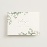 "Vining" - Wedding Thank You Postcards in Eucalyptus by Kristie Kern - Front