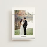 "Madison Ave" - Wedding Thank You Postcards in Linen by Design Lotus - Front