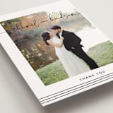 "Madison Ave" - Wedding Thank You Postcards in Linen by Design Lotus - Detail