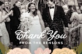 "Classic Floral" - Wedding Thank You Postcards in Spring Blush by Alethea and Ruth - Detail
