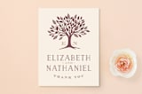 "Enchanted" - Wedding Thank You Postcards in Bark by Griffinbell Paper Co. - Front