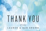 "Gallery Abstract Art" - Wedding Thank You Postcards in Ocean by Alethea and Ruth - Detail