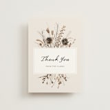 "Gone To Seed" - Wedding Thank You Postcards in Taupe by Honeybunch Studio - Front