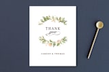 "Longwood Estates" - Wedding Thank You Postcards in Peach Sorbet by Jennifer Wick - Front