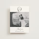 "Antoinette" - Wedding Thank You Postcards in Ivory by lulu and isabelle - Front