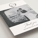"Antoinette" - Wedding Thank You Postcards in Ivory by lulu and isabelle - Detail