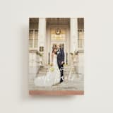 "Desire" - Wedding Thank You Postcards in Cotton by Jennifer Postorino - Front