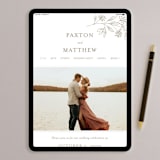 "Monogrammed" - Wedding Thank You Postcards in Taupe by Chris Griffith - FREE Wedding Website