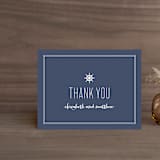 "Down by the Sea" - Wedding Thank You Postcards in Marine by Sandra Picco Design - Front