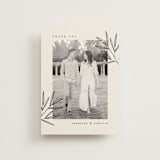 "Italia" - Wedding Thank You Postcards in Taupe by Kelly Schmidt - Front