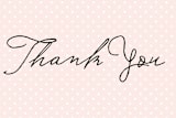 "Estate" - Wedding Thank You Postcards in Blush by Kim Dietrich Elam - Detail