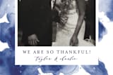 "Cornflower Wedding" - Wedding Thank You Postcards in Periwinkle by Chris Griffith - Detail