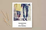 "Desenfadado" - Wedding Thank You Postcards in Black by Aspacia Kusulas - Front