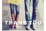 "Desenfadado" - Wedding Thank You Postcards in Black by Aspacia Kusulas - Detail
