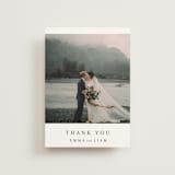 "A Thousand Years" - Wedding Thank You Postcards in Classic White by Design Lotus - Front