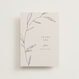 "Waldorf" - Wedding Thank You Postcards in Taupe by Kelly Schmidt - Front
