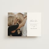 "Sector" - Wedding Thank You Postcards in Snow by Kaydi Bishop - Front