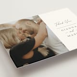 "Sector" - Wedding Thank You Postcards in Snow by Kaydi Bishop - Detail