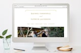 "Luxe Border" - Wedding Thank You Postcards in Gold by Sarah Brown - FREE Wedding Website