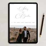 "Elysium" - Wedding Thank You Postcards in Linen by Design Lotus - FREE Wedding Website