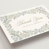 "Wild Flora" - Wedding Thank You Postcards in Meadow by Kristen Smith - Detail