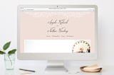 "Elegant Lace" - Wedding Thank You Postcards in Blush by Hooray Creative - FREE Wedding Website