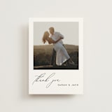 "the script" - Wedding Thank You Postcards in Tuxedo by Genna Blackburn - Front