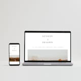 "The Space Between" - Wedding Thank You Postcards in Sugar by Jessica Williams - FREE Wedding Website