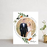 "Orange Blossoms" - Wedding Thank You Postcards in Pearl by Susan Moyal - Front