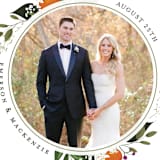 "Orange Blossoms" - Wedding Thank You Postcards in Pearl by Susan Moyal - Detail